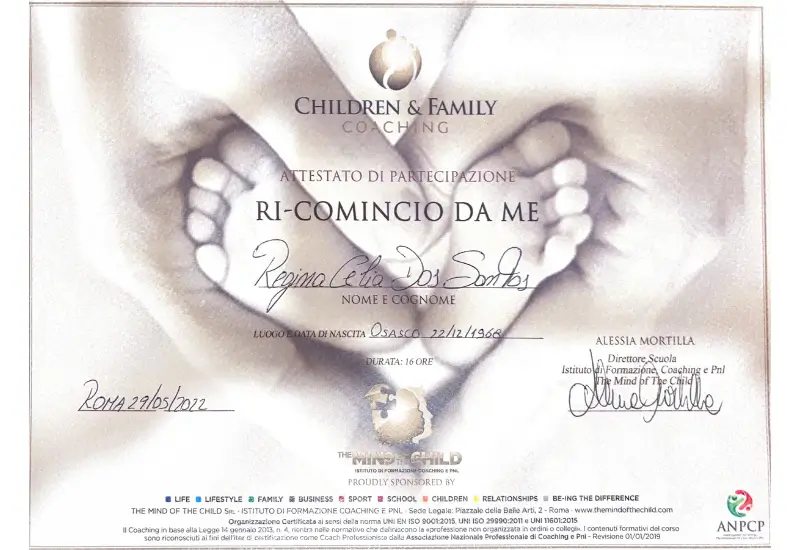 Certificado: Nome do curso